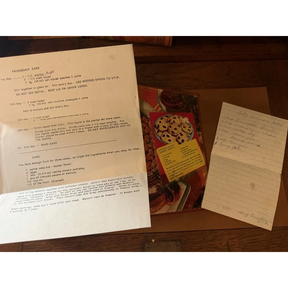 Vintage Ephemera & Recipes Inside The Modern Family Cook Book 1940s Estate Find